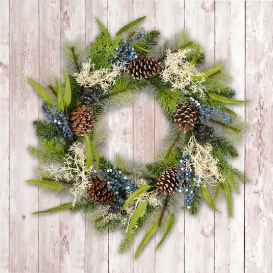 24" Blueberry Fields Wreath {3}