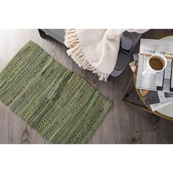 DII&reg; Multi Olive Green Rag Rug, 20" x 31.5" {3}