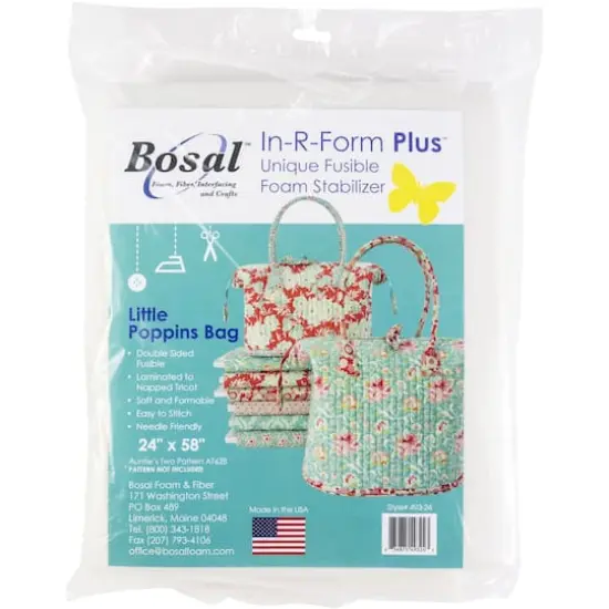 Bosal In-R-Form Plus Little Poppins Bag Fusible Foam Stabilizer, 24" x 58" {1}