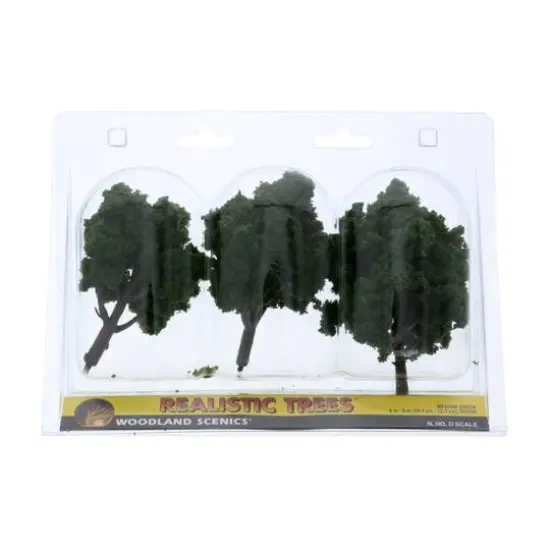 Woodland Scenics&reg; 5'' Medium Green Ready Made Realistic Trees {1}