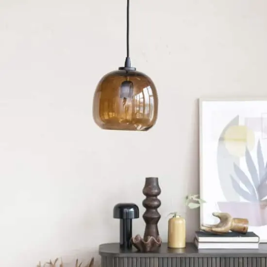 Hello Honey® 14" Decorative Espresso Finish Wood Hand-Carved Taper Candle Holder {4}