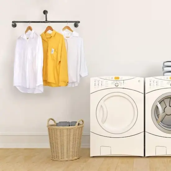 33" Wall Mounted Clothes Rack Bronze {9}