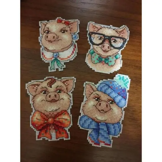 MP Studia Cute Piggies Cross Stitch Kit {10}