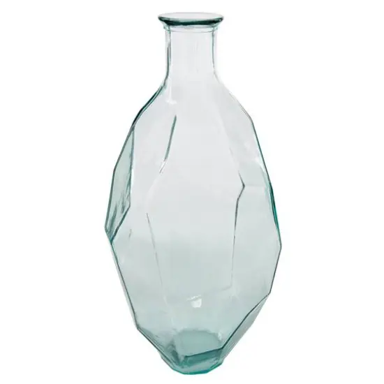 23" Clear Glass Contemporary Vase {7}