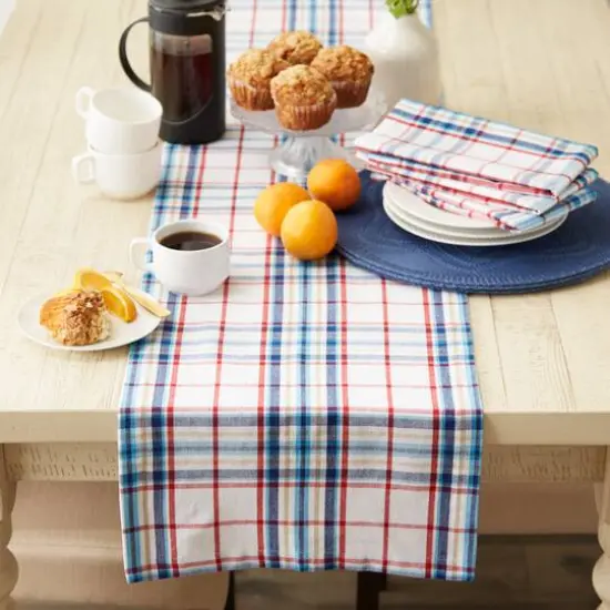 Lighthouse Plaid Table Runner 14" x 72" {4}