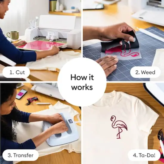 Cricut&reg; Color Pop Iron-On Black/Pink {6}