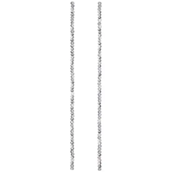 Silver Luster Glass Faceted Rondelle Beads, 3mm by Bead Landing™ {4}