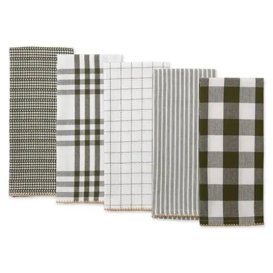 DII&reg; Sage Farmhouse Woven Dishtowel Set {3}