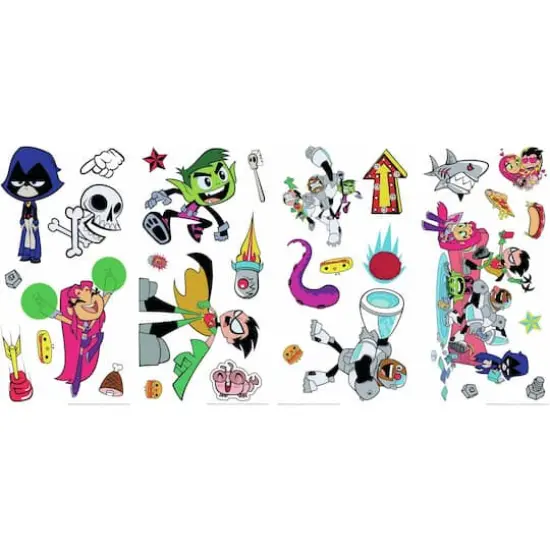 RoomMates Teen Titans Go! Peel & Stick Wall Decals {3}