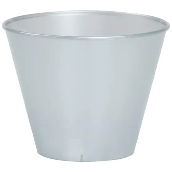 JAM Paper 9oz. Clear Plastic Cups, 72ct. Silver {1}