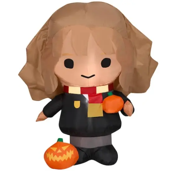 3ft. Airblown&reg; Inflatable Hermione with Jack-o-lanterns {1}