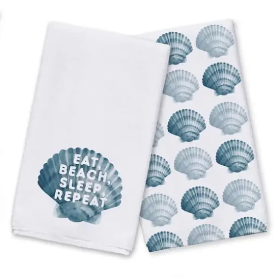 Eat Sleep Beach Repeat Tea Towel Set {1}