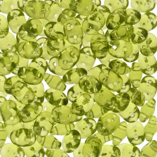 Superduo Two-Hole Czech Glass Beads Olivine Solid {1}