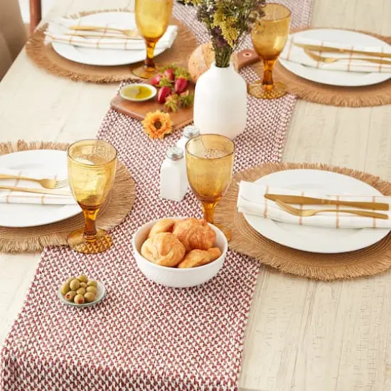 DII&reg; 72" Woven Table Runner Cinnamon {7}