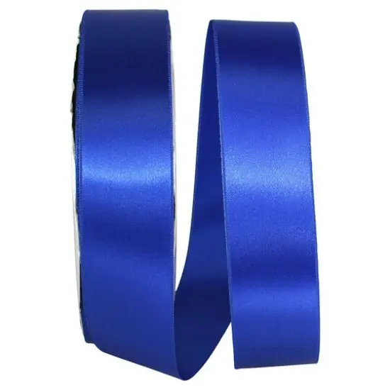 JAM Paper 1.5" x 100yd. Double Face Satin Ribbon Royal {1}