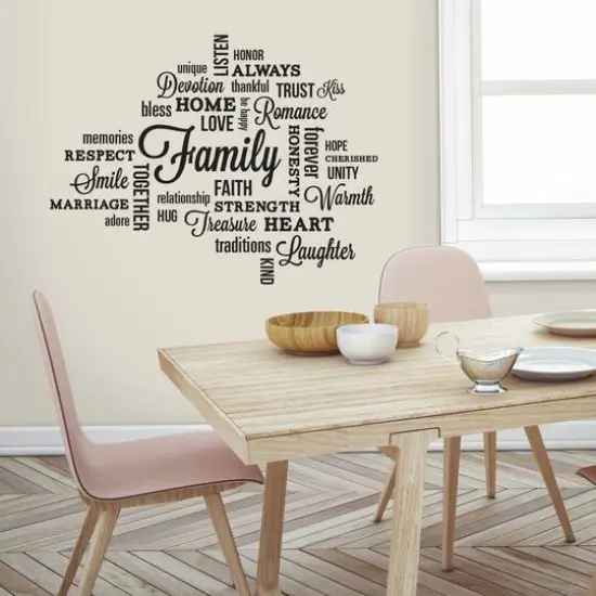 RoomMates Family Quote Peel & Stick Wall Decals {8}