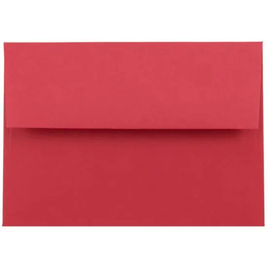 JAM Paper A6 Brite Hue Blank Greeting Cards & Envelopes, 25ct. Red {4}