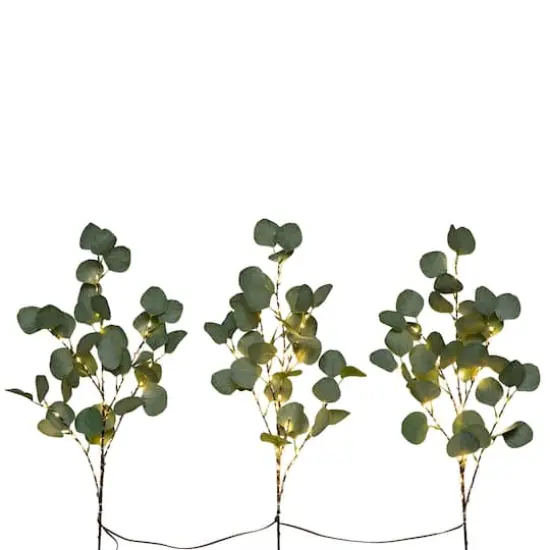 23" Pre-Lit Eucalyptus Branch Stem Set {1}