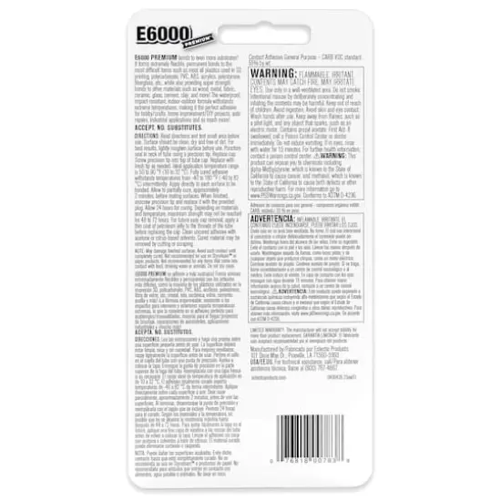 E6000 Premium&trade; 1oz. Industrial Strength Contact Adhesive {4}