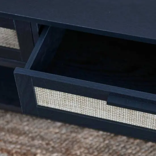 Household Essentials 23.5" Bungalow End Table Black {12}