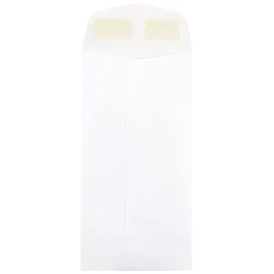 JAM Paper 3.5" x 6.5" White Coin Business Envelopes {4}