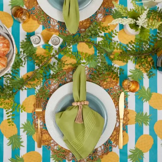 Pineapple Vinyl Tablecloth 60" x 102" {6}
