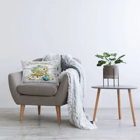 Stupell Industries Pumpkins & Flowers Harvest Decorative Printed Throw Pillow {3}