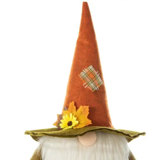 Glitzhome&reg; Telescoped Fabric Fall Gnome Standing D&eacute;cor {7}
