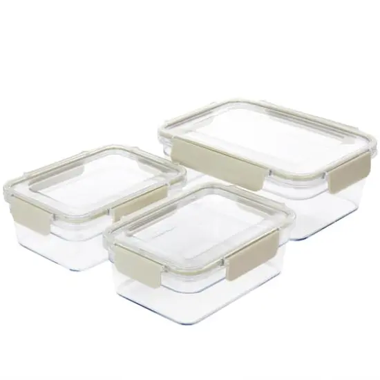 Martha Stewart Rectangular Plastic Container Set with Locking Lids {5}