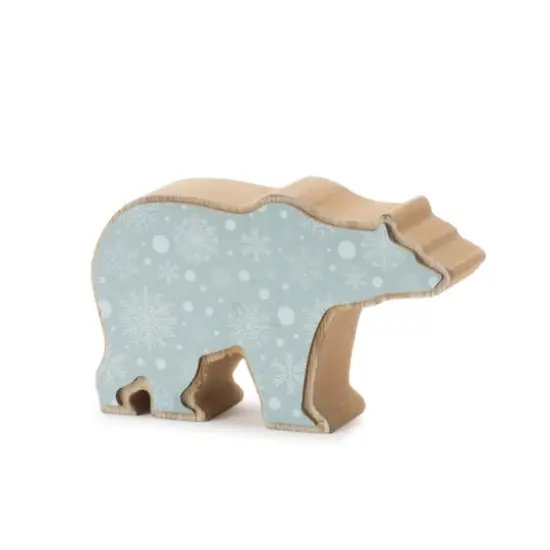 Wood Polar Bear Decor Set, 3" & 3.75" {3}