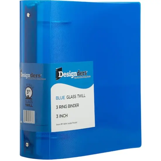 JAM Paper 3" Blue Plastic 3-Ring Binders, 2ct. {3}