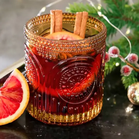 Kate Aspen&reg; 10oz. Retro Arch Floral Drinking Glasses, 6ct. Amber {6}