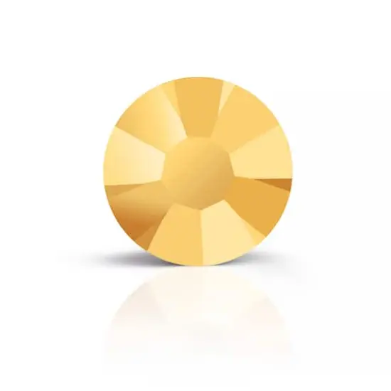 Preciosa MAXIMA SS7 Flat Back Czech Crystals, 144ct. Crystal Aurum {1}