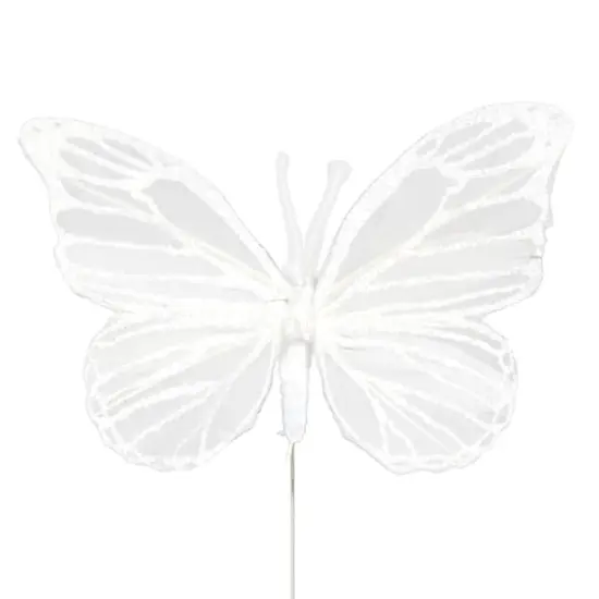 4" White Feather Butterflies, 5ct. by Ashland&reg; {3}
