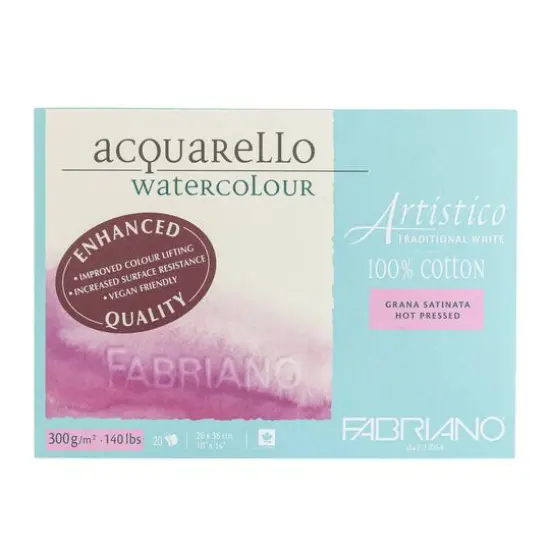 Fabriano&reg; Artistico Traditional White Hot Press Watercolor Block {1}