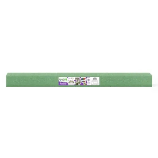 FloraCraft&reg; FloraFōM&reg; 35.75" x 2" x 2.75" Green D&eacute;coBar&trade; Foam Blocks, 2ct. {1}