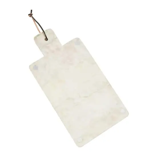 Hello Honey&reg; 16" Sage Color Marble Cutting Board/Tray with Leather Tie {8}