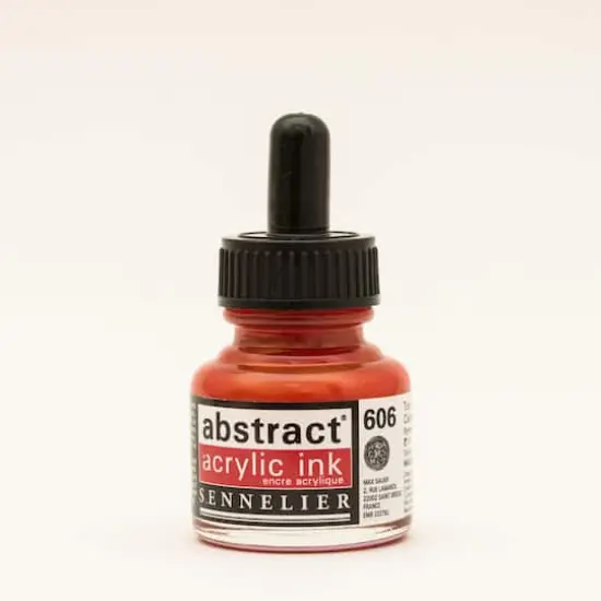 Sennelier Abstract Acrylic Ink, 30mL Cadmium Red Deep Hue {1}