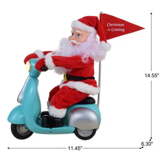 14.5" Scootin' Santa {6}