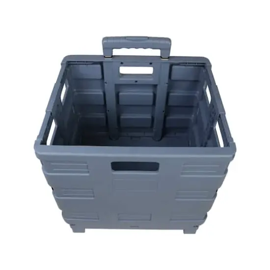 Everything Mary Blue Plastic Collapsible Cart Organizer {7}