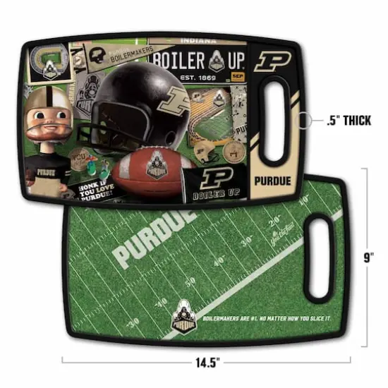 College Retro Series Cutting BoardPurdue Boilermakers FB {3}