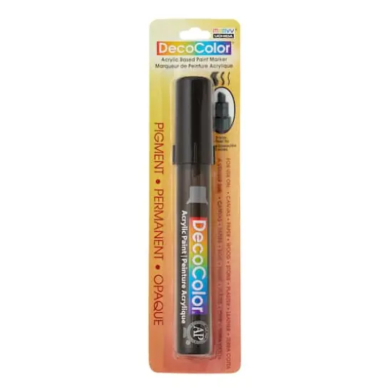 DecoColor&trade; Chisel Tip Acrylic Paint Marker Black {5}