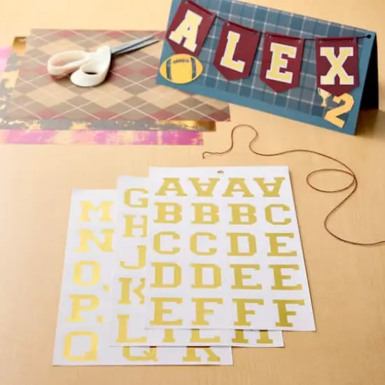 Golden Vinyl Alphabet Sticker Sheets by Recollections&trade; {6}