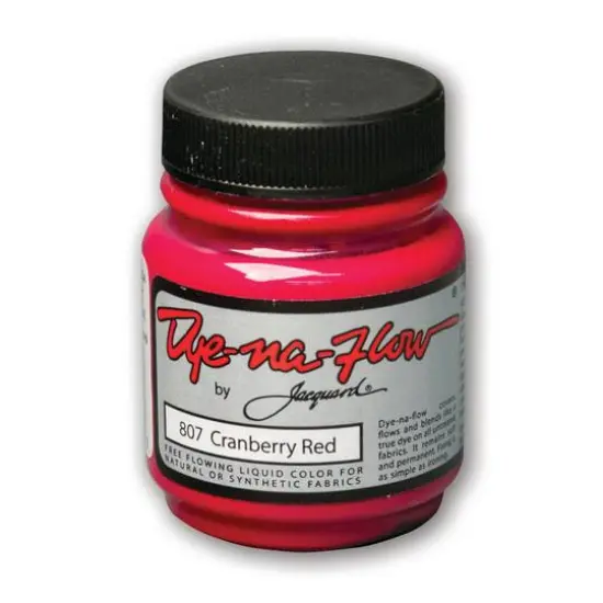 Jacquard Dye-Na-Flow Fabric Color, 2.25oz. Cranberry Red {1}