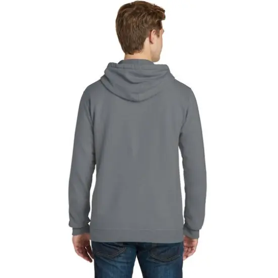 Port & Company&reg; Beach Wash Garment-Dyed Pullover Hooded Adult Sweatshirt Pewter {6}