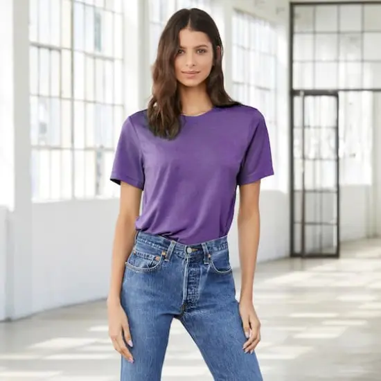 BELLA+CANVAS&reg; Adult Unisex Tri Blend T-Shirt Purple {3}