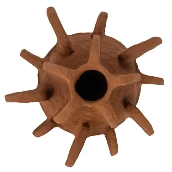 Hello Honey&reg; 14" Caramel Handmade Paper Mache Vase with Curved Design {7}