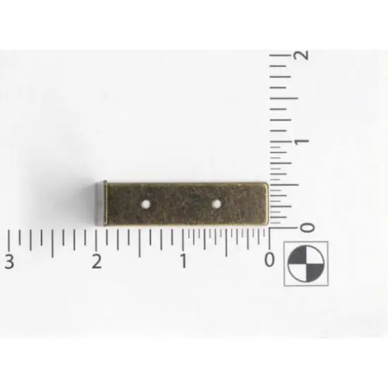 Dritz Home&reg; Small Antique Brass Campaign Textured Right Angles, 4ct. {3}