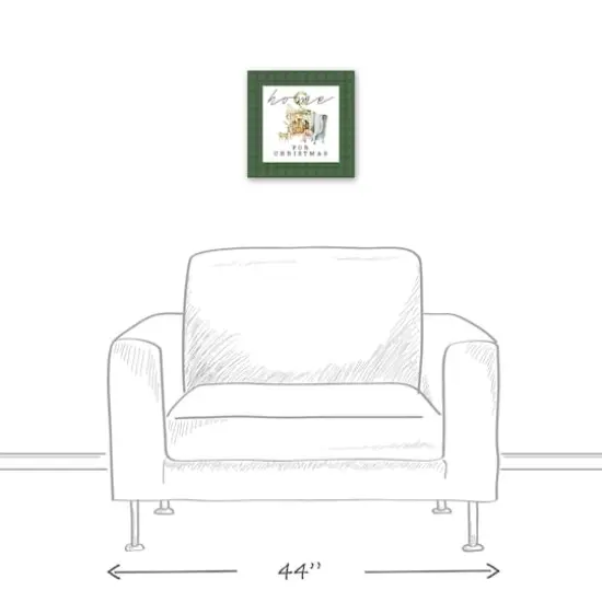 Home For Christmas Quilt Canvas Wall Art {6}