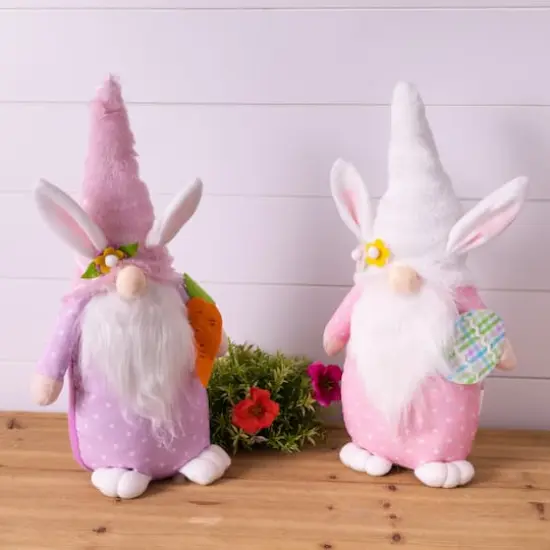 18" Plush Easter Bunny Gnome Shelf Sitter, 2ct. {3}